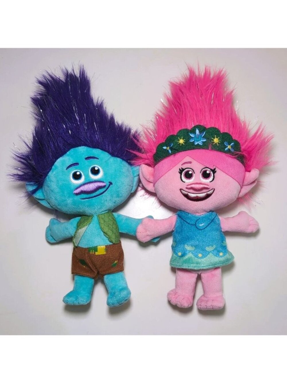 DreamWorks Trolls Poppy And Branch Magnetic Hands Plush 12 Inch